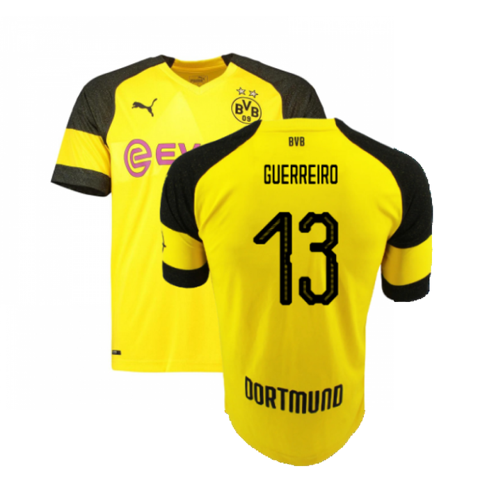 Borussia Dortmund 2018-19 Home Shirt (Excellent) (Guerreiro 13)