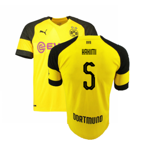 Borussia Dortmund 2018-19 Home Shirt (Excellent) (Hakimi 5)_0