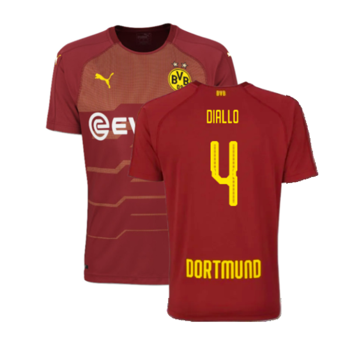 Borussia Dortmund 2018-19 Third Shirt (S) (Mint) (Diallo 4)