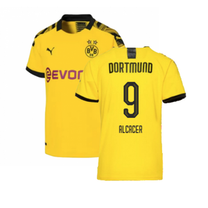 Borussia Dortmund 2019-20 Home Shirt (L) (Excellent) (ALCACER 9)_0