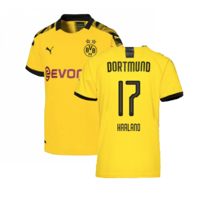 Borussia Dortmund 2019-20 Home Shirt (L) (Excellent) (Haaland 17)