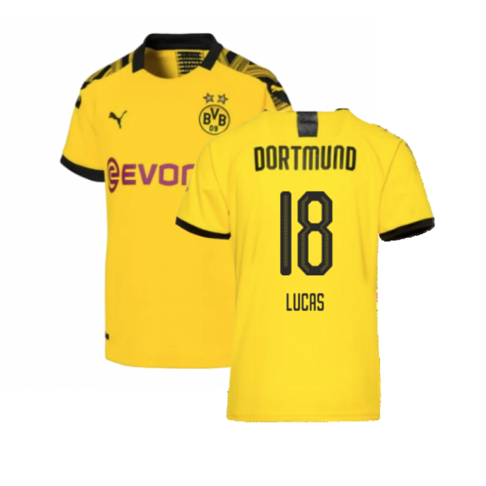 Borussia Dortmund 2019-20 Home Shirt (L) (Excellent) (LUCAS 18)