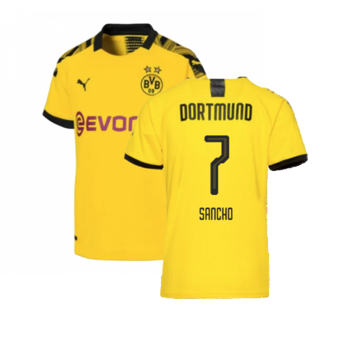 Borussia Dortmund 2019-20 Home Shirt (L) (Excellent) (SANCHO 7)