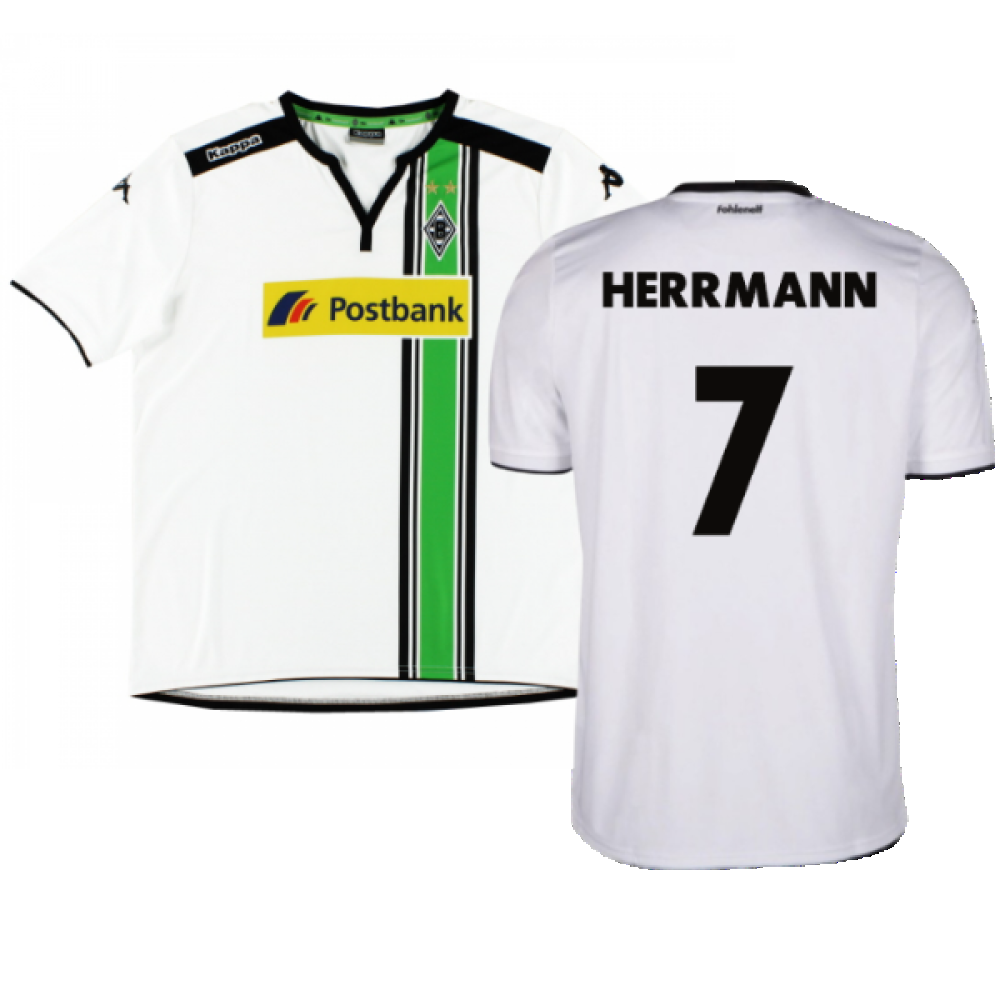 Borussia Monchengladbach 2015-16 Home Shirt (Excellent) (Herrmann 7)_0