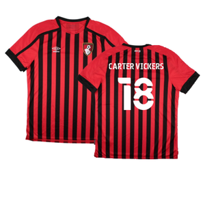 Bourenmouth 2021-22 Home Shirt (Sponsorless) (XL) (Excellent) (Carter Vickers 18)_0