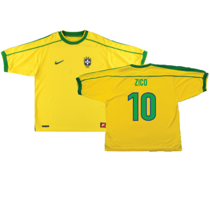 Brazil 1998-00 Home Shirt (Excellent) (ZICO 10)