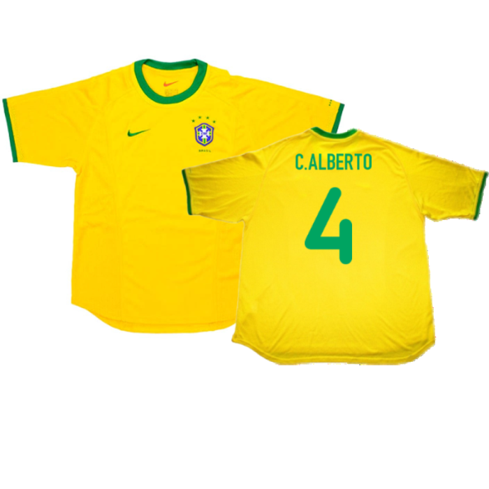 Brazil 2000-02 Home Shirt (L) (Very Good) (C.Alberto 4)