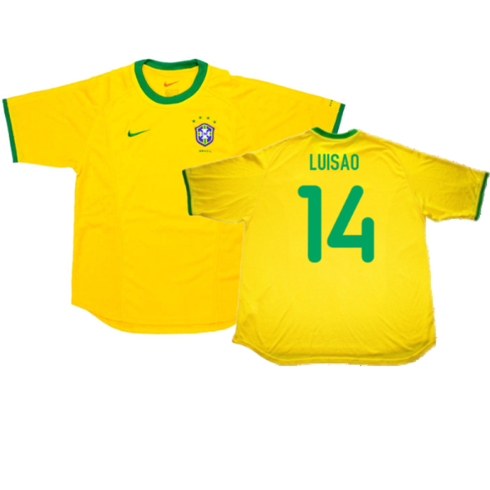 Brazil 2000-02 Home Shirt (L) (Excellent) (Luisao 14)