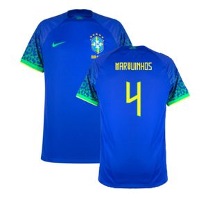 Brazil 2022-23 Away Shirt (XSB) (Mint) (Marquinhos 4)_0