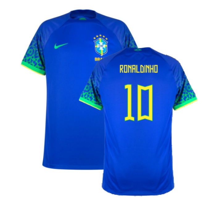 Brazil 2022-23 Away Shirt (XSB) (Mint) (Ronaldinho 10)