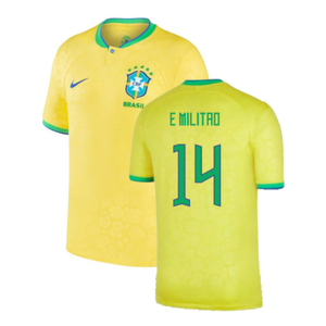 Brazil 2022-23 Home Shirt (Baby) (3-6 months) (Excellent) (E Militao 14)_0