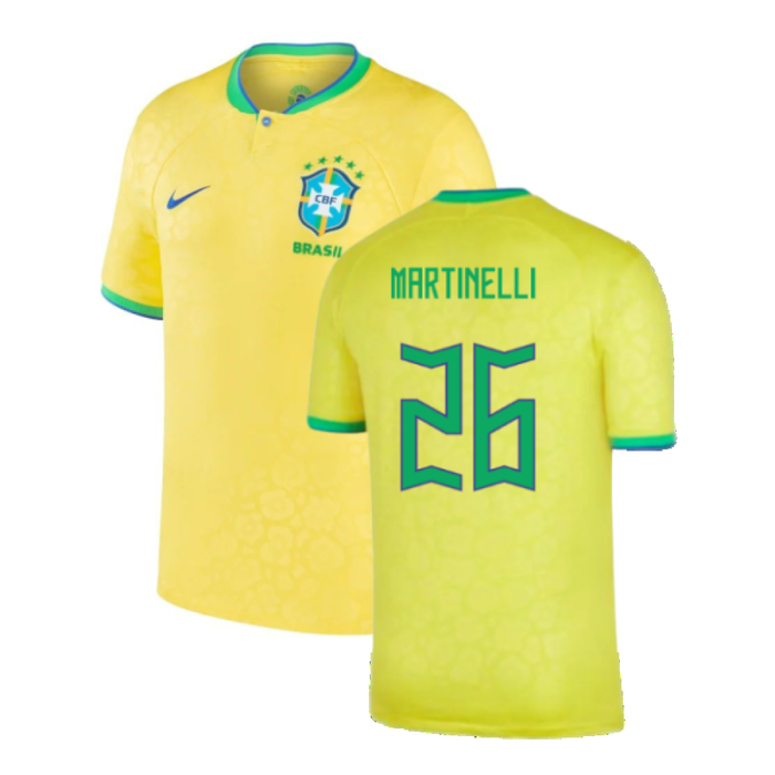 Brazil 2022-23 Home Shirt (Baby) (3-6 months) (Excellent) (Martinelli 26)