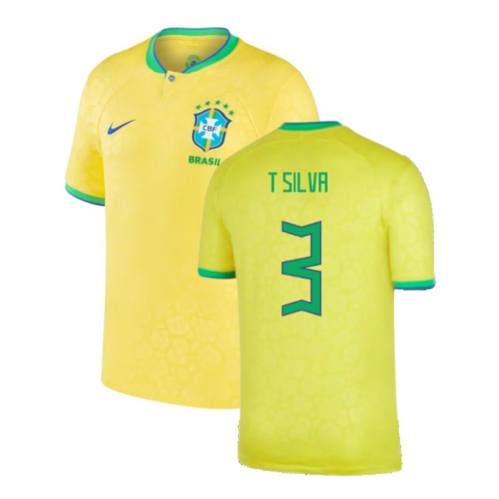 Brazil 2022-23 Home Shirt (Baby) (3-6 months) (Excellent) (T Silva 3)