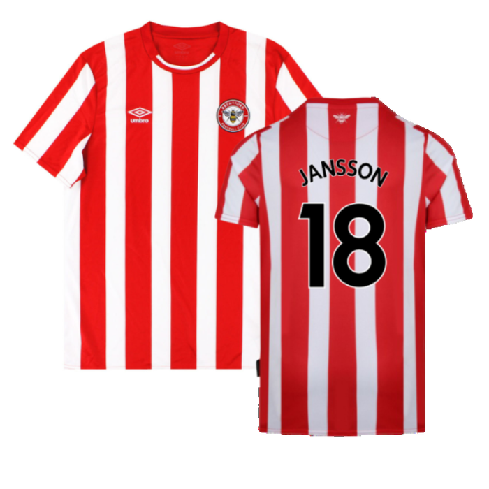 Brentford 2021-23 Home Shirt (M) (Excellent) (JANSSON 18)