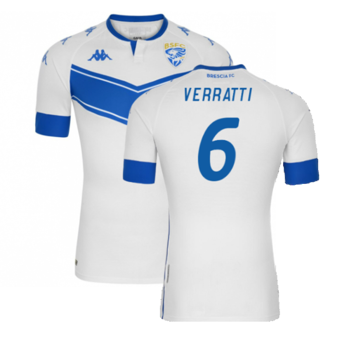 Brescia 2020-21 Away Shirt (Sponsorless) (XL) (VERRATTI 6) (Mint)