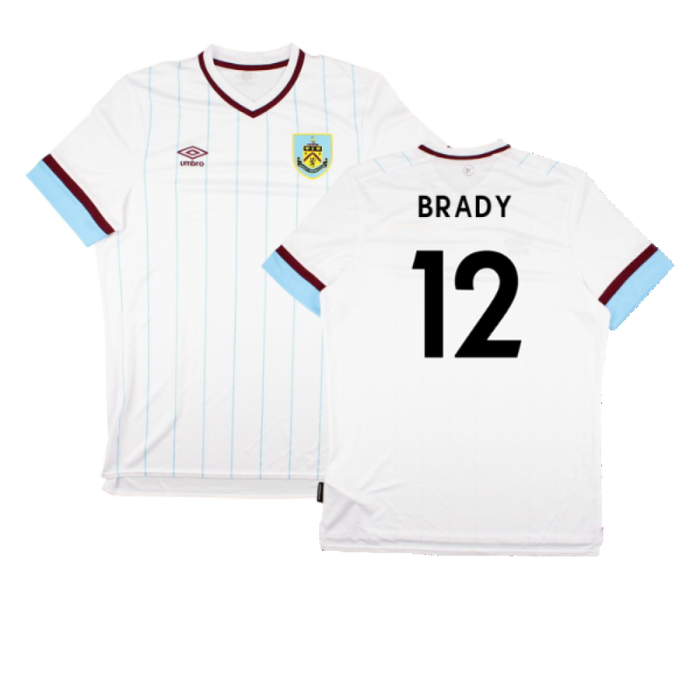 Burnley 2021-22 Away Shirt (Sponsorless) (XL) (Mint) (BRADY 12)