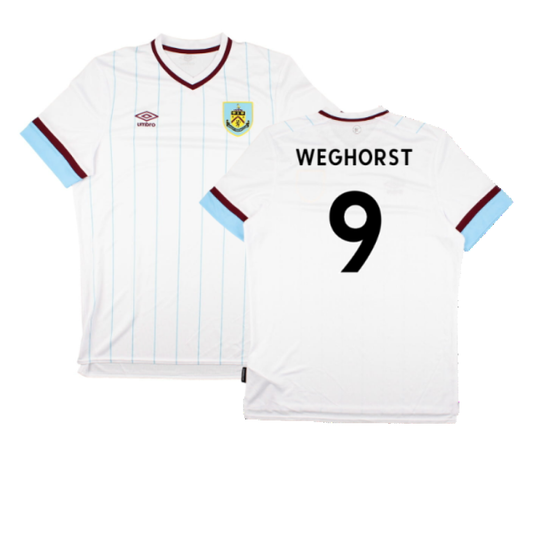 Burnley 2021-22 Away Shirt (Sponsorless) (XL) (Mint) (WEGHORST 9)_0