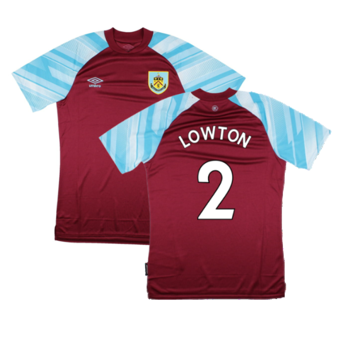 Burnley 2021-22 Home Shirt (Sponsorless) (XL) (LOWTON 2) (Mint)