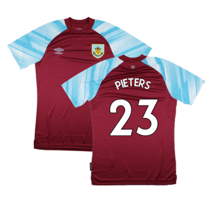 Burnley 2021-22 Home Shirt (Sponsorless) (S) (PIETERS 23) (Mint)