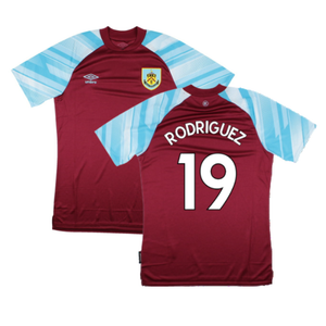 Burnley 2021-22 Home Shirt (Sponsorless) (XL) (RODRIGUEZ 19) (Mint)_0