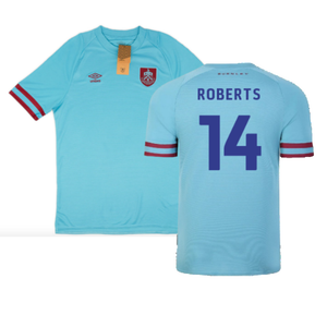 Burnley 2022-23 Away Shirt (Sponsorless) (XXL) (Excellent) (ROBERTS 14)_0