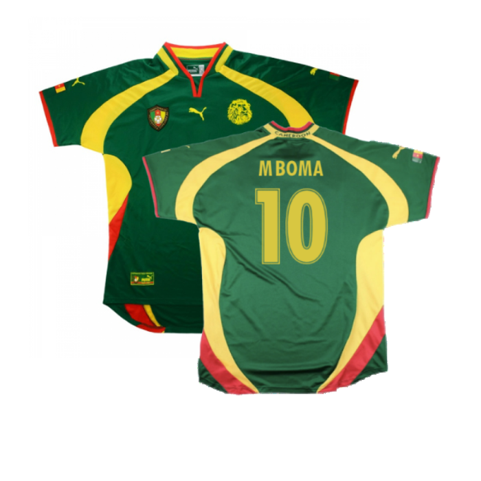 Cameroon 2000-02 Home Shirt (XL) (Very Good) (M Boma 10)