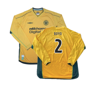 Celtic 2002-2003 Long Sleeve Away Shirt (Excellent) (Boyd 2)_0