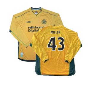 Celtic 2002-2003 Long Sleeve Away Shirt (Excellent) (Miller 43)_0