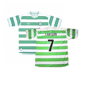 Celtic 2003-04 Home Shirt (M) (Very Good) (Larsson 7)_0