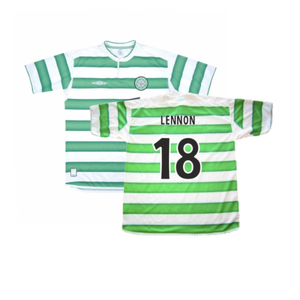 Celtic 2003-04 Home Shirt (M) (Very Good) (Lennon 18)_0