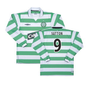 Celtic 2004-05 Home Long Sleeve Shirt (XXL) (Excellent) (Sutton 9)_0