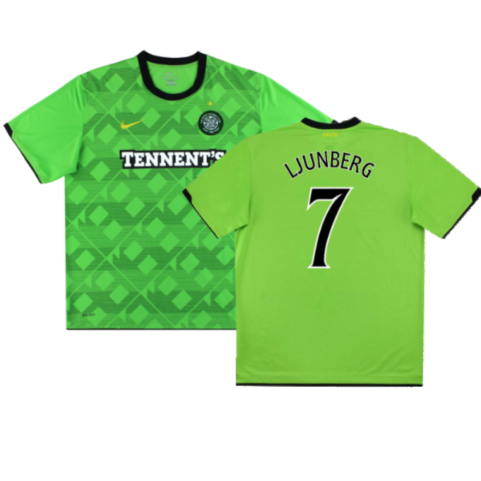 Celtic 2010-11 Away Shirt (L) (Mint) (Ljunberg 7)