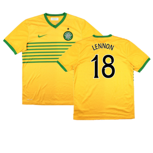 Celtic 2013-14 Away Shirt (Sponsorless) (M) (Very Good) (Lennon 18)_0