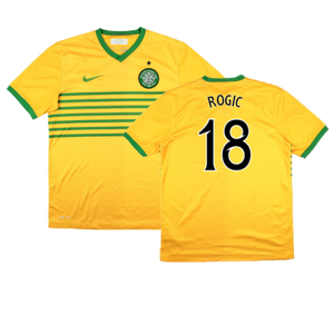 Celtic 2013-14 Away Shirt (Sponsorless) (M) (Very Good) (Rogic 18)_0