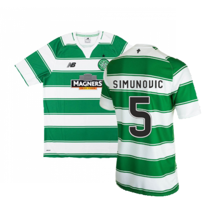 Celtic 2015-16 Home Shirt (Excellent) (Simunovic 5)