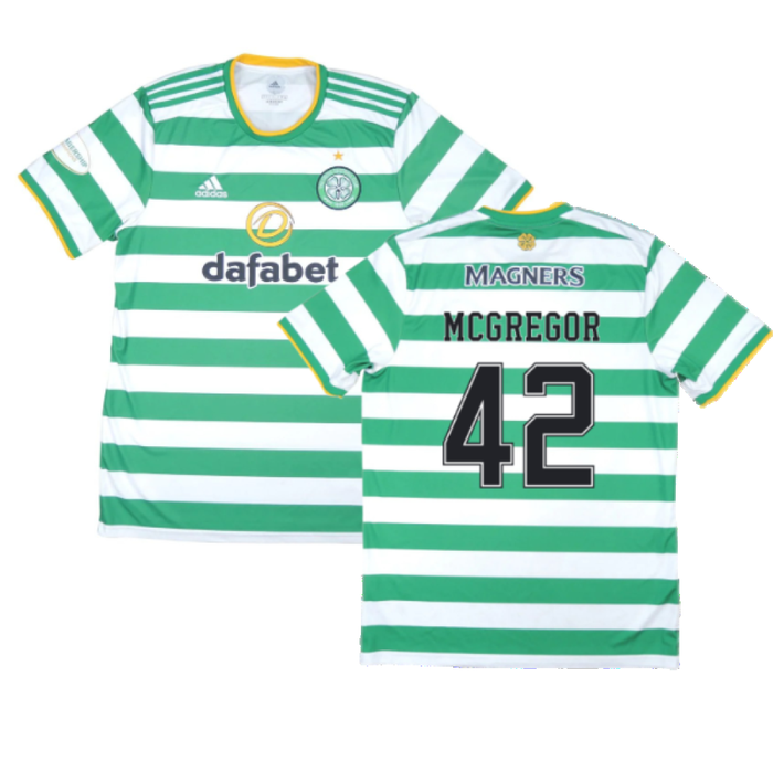 Celtic 2020-21 Home Shirt (XL) (Mint) (MCGREGOR 42)