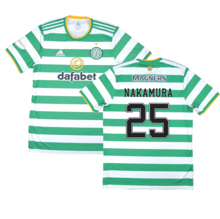 Celtic 2020-21 Home Shirt (XL) (Mint) (NAKAMURA 25)