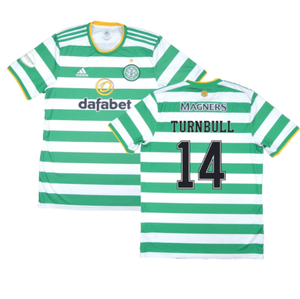 Celtic 2020-21 Home Shirt (XL) (Mint) (TURNBULL 14)_0