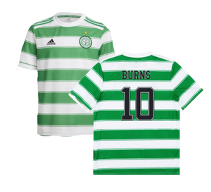 Celtic 2021-22 Home Shirt (Sponsorless) (L) (BURNS 10) (Good)_0