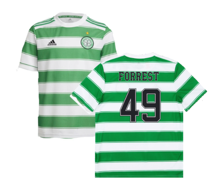 Celtic 2021-22 Home Shirt (Sponsorless) (L) (FORREST 49) (Good)