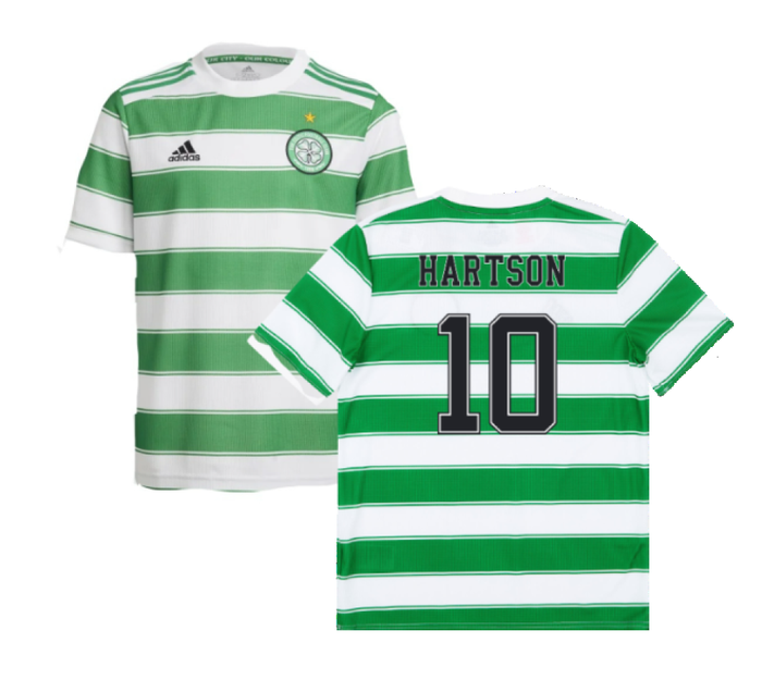 Celtic 2021-22 Home Shirt (Sponsorless) (L) (HARTSON 10) (Good)