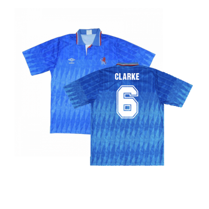 Chelsea 1989-91 Home Shirt (M) (Excellent) (Clarke 6)