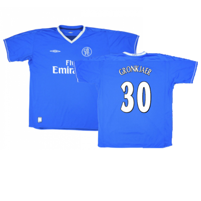 Chelsea 2003-05 Home Shirt (XL) (Excellent) (Gronkjaer 30)