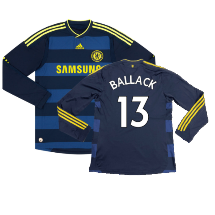 Chelsea 2009-10 Long Sleeve Away Shirt (Excellent) (Ballack 13)