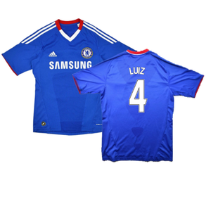 Chelsea 2010-11 Home Shirt (Very Good) (Luiz 4)_0