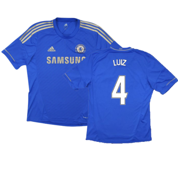 Chelsea 2012-13 Home Shirt (S) (Very Good) (Luiz 4)