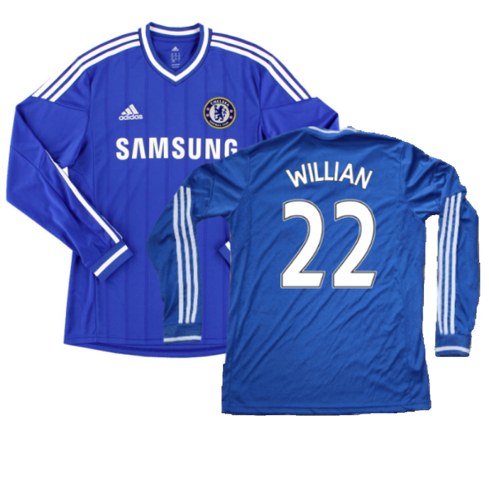 Chelsea 2013-14 Long Sleeve Home Shirt (S) (Excellent) (Willian 22)