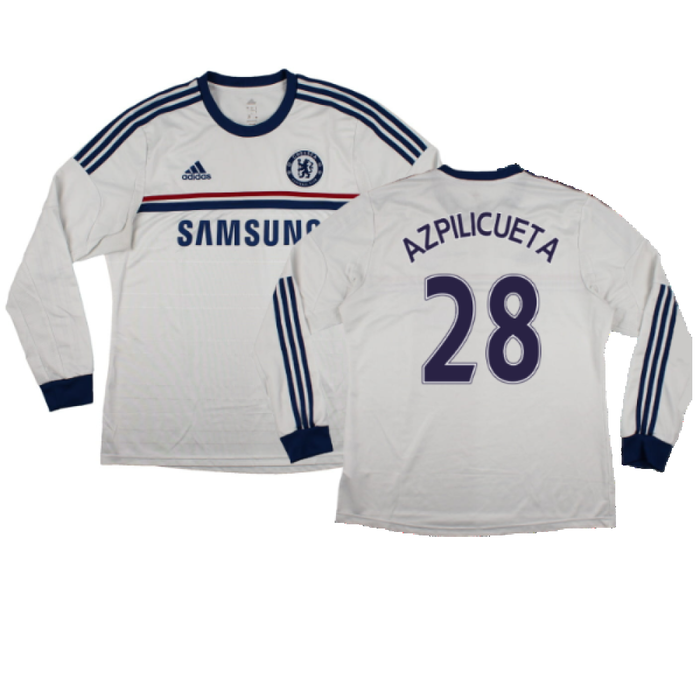 Chelsea 2013-14 Long Sleeve Away Shirt (L) (Very Good) (Azpilicueta 28)