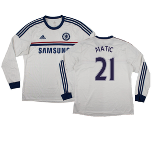 Chelsea 2013-14 Long Sleeve Away Shirt (L) (Very Good) (Matic 21)_0