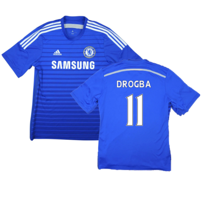 Chelsea 2014-15 Home Shirt (XL) (Drogba 11) (Good)